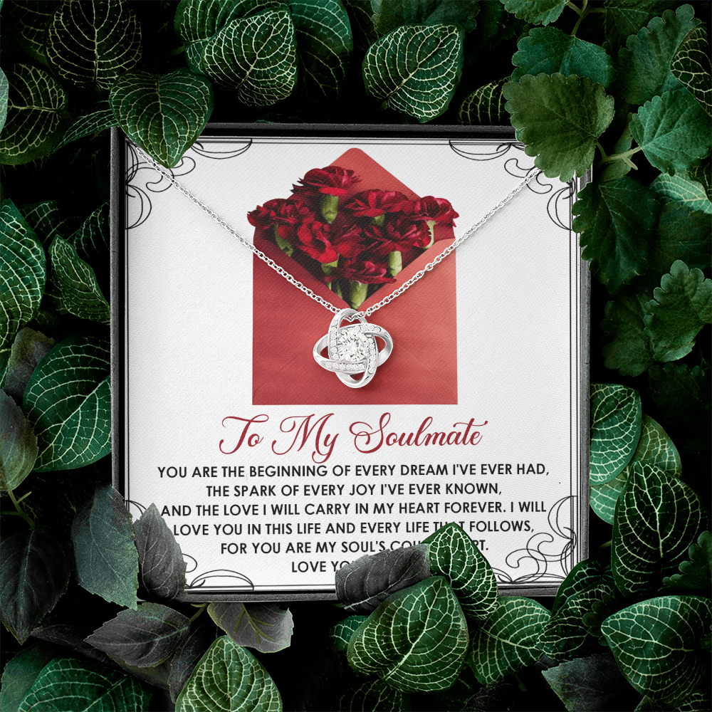 To My Soulmate Necklace, Mothers Day Gifts For My Girlfriend, Valentine Gifts For Women, Valentine's Day Gift Wife, Girlfriend Necklace For Women