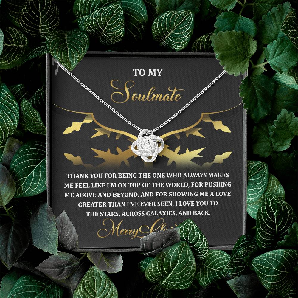 To My Soulmate Necklace, Christmas Gifts For Girlfriend, Christmas Presents For Wife, Soulmate Necklace For Women