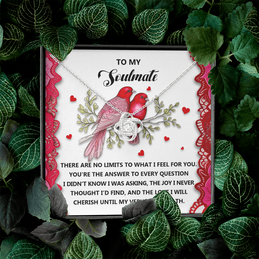 To My Soulmate Necklace, To My Soulmate Necklace For Women, Valentine Necklaces For Women, Valentine Jewelry For Women, Valentine's Day Gifts