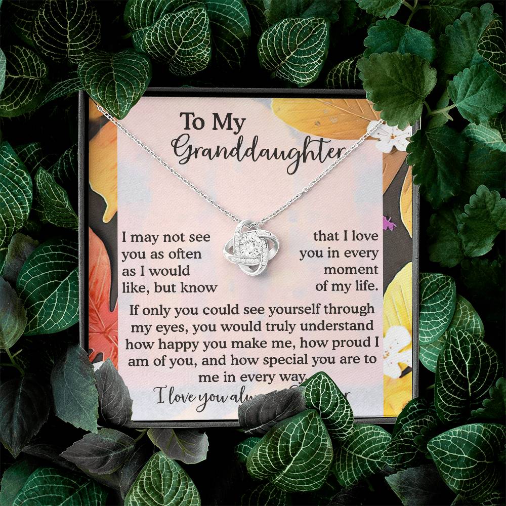 To My Granddaughter Necklace, Necklaces For Granddaughters, Granddaughter Valentine Gift, Gifts For 18 Year Old Granddaughter, Granddaughter From Grandpa