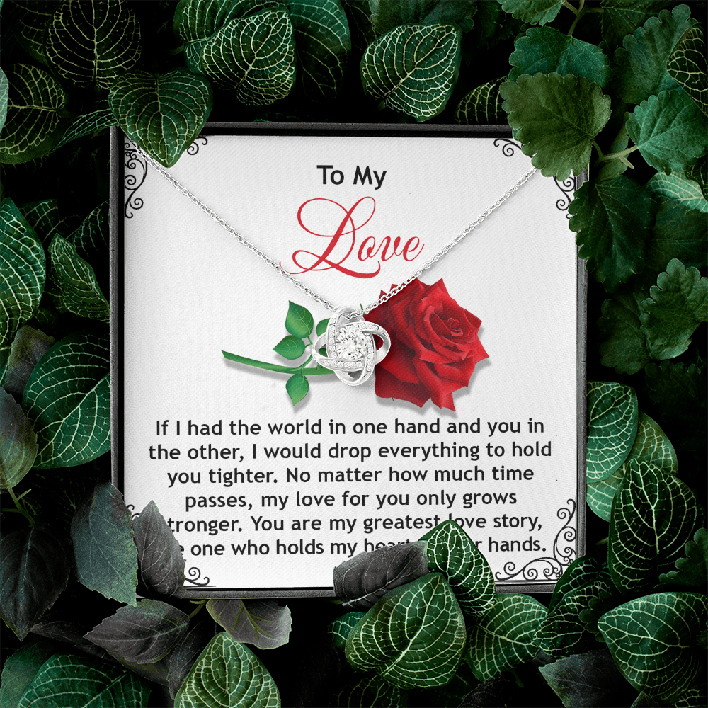 To My Love Necklace, Valentine Gift For Wife, Valentine's Necklace For Her, Valentine Gift For Wife From Husband, Necklace For My Girlfriend
