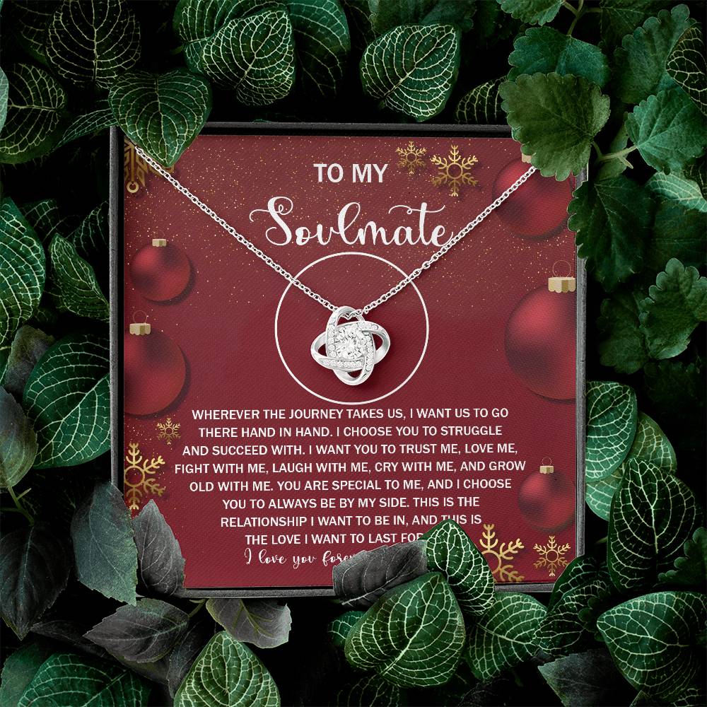 To My Soulmate Necklace, Gifts For Soulmate, Christmas Presents For Girlfriend, Gifts For Husband From Wife Unique Christmas