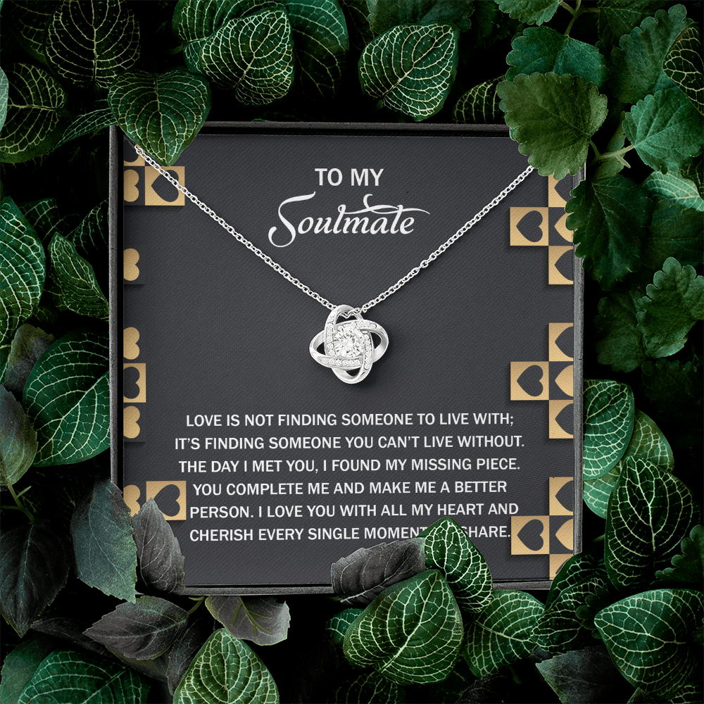 To My Soulmate Necklace, Valentine Gift For Wife, Valentine Card For Wife Romantic, My Soulmate Gifts For Her, Valentine's Gifts For Wife