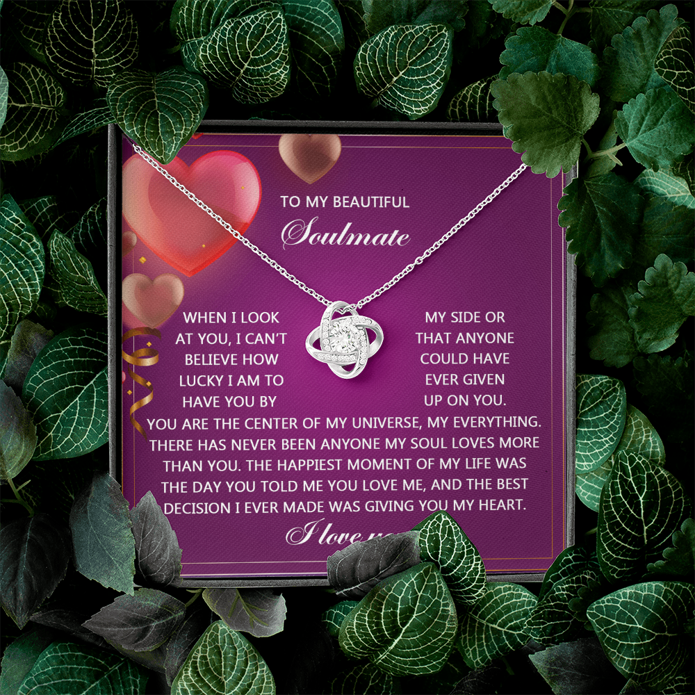 To My Beautiful Soulmate Necklace, Best Valentine Gifts For Wife, To My Wife Valentine's Day Gift, Valentine Birthday Gifts, Gifts For Soulmate