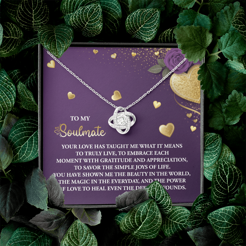 To My Soulmate Necklace, Valentine Gifts For Women, Valentine Jewelry For Women, Romantic Valentine's Day Gift, Valentine For Her Gift