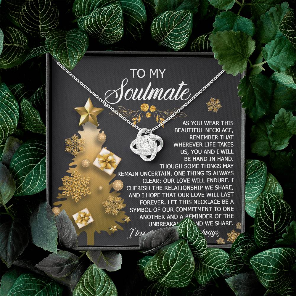 To My Soulmate Necklace, Soulmate Gifts For Her, Wife Christmas Gifts, Girlfriend Christmas Necklace, Christmas Presents Women