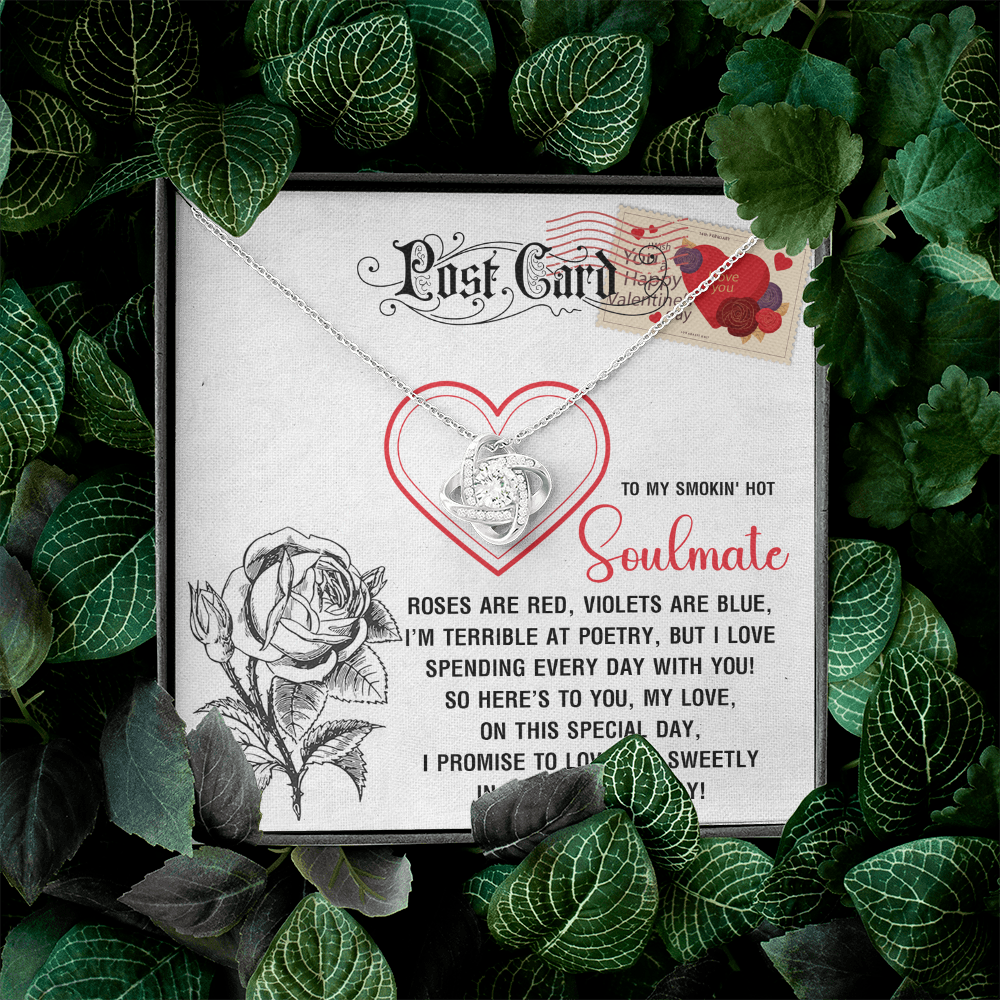 To My Smokin' Hot Soulmate Necklace, San Valentine Gift For Her, Valentine Presents For Women, Soulmate Gifts For Her, Valentine Gifts For Women