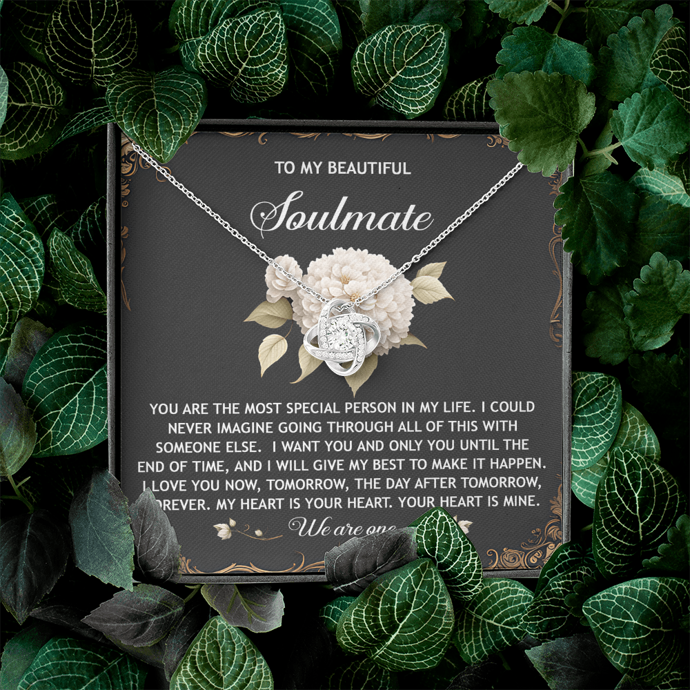 To My Beautiful Soulmate Necklace, San Valentine Gift For Her, Valentine Gifts For Women, Best Valentine Gifts For Her, Valentine's Day For Her