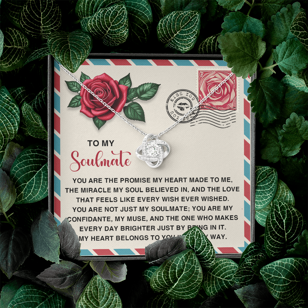 To My Soulmate Necklace, Unique Valentine Gifts For Her, Valentine's Day Necklace For Her, To My Wife Valentine's Day Gift, San Valentine Gift For Her