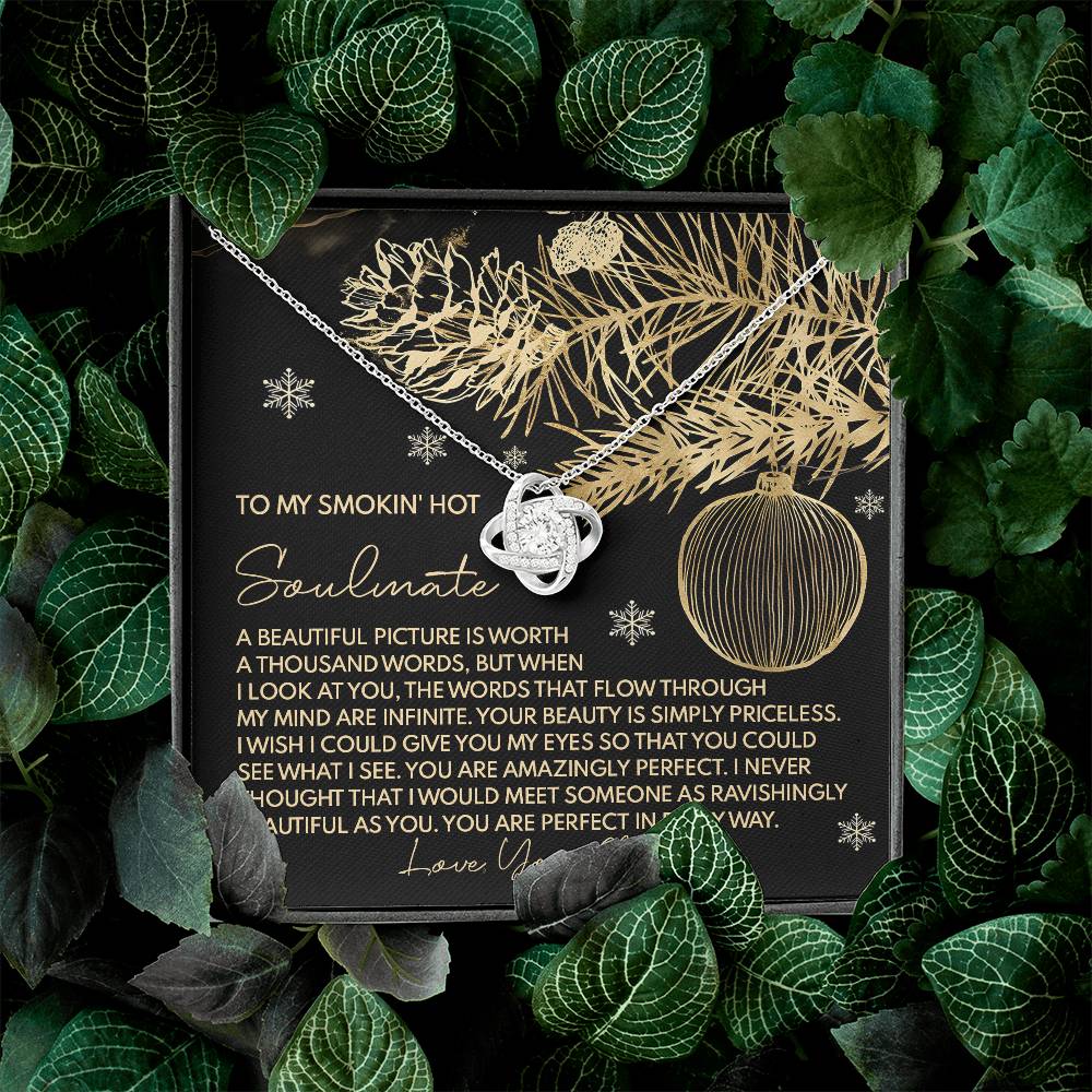 To My Smokin's Hot Soulmate Necklace, Christmas Gift For Wife Ideas, Christmas Jewelry For Women, My Soulmate Gifts For Her