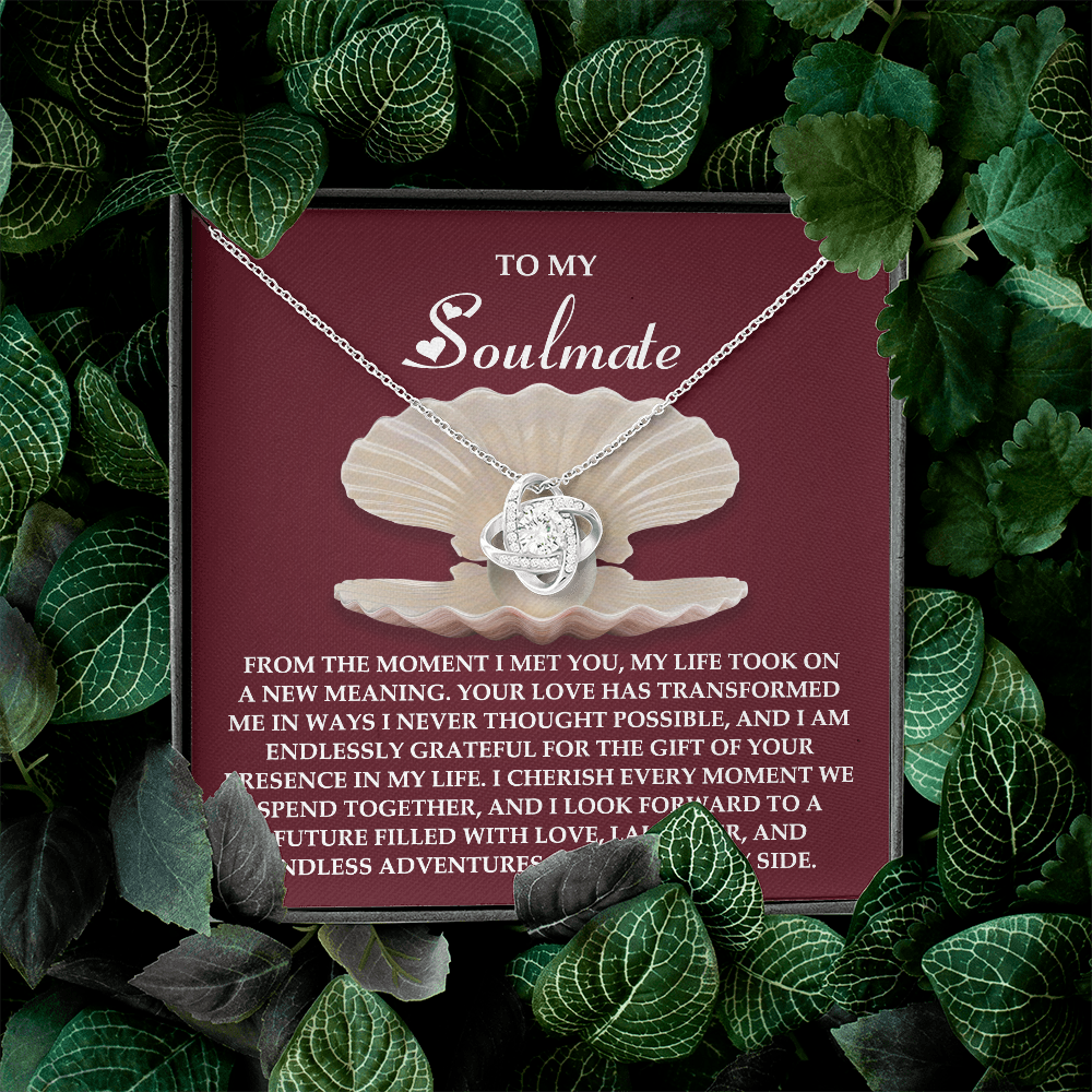 To My Soulmate Necklace, Necklace For Valentine's Day, Valentine Gifts For My Wife, Women's Valentine's Day Gifts, Valentine Gifts For Her