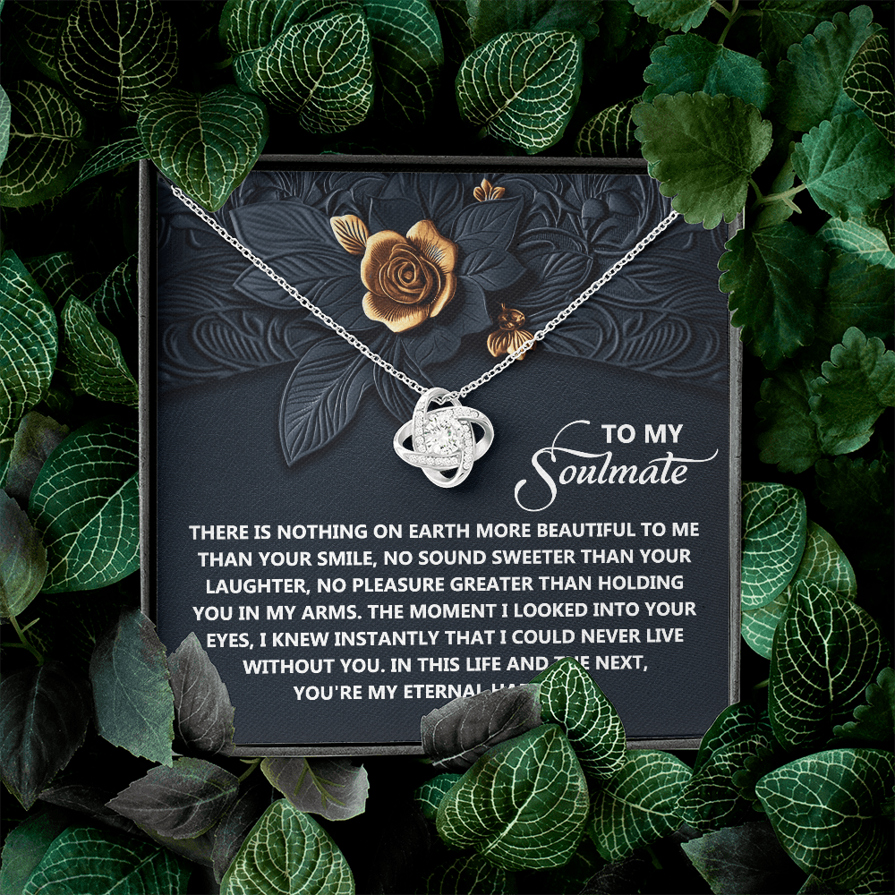 To My Soulmate Necklace, Best Valentine Gift For Wife, Valentine For Her Gift, Soulmate Necklace For Women, Valentine's Day Gifts For Women