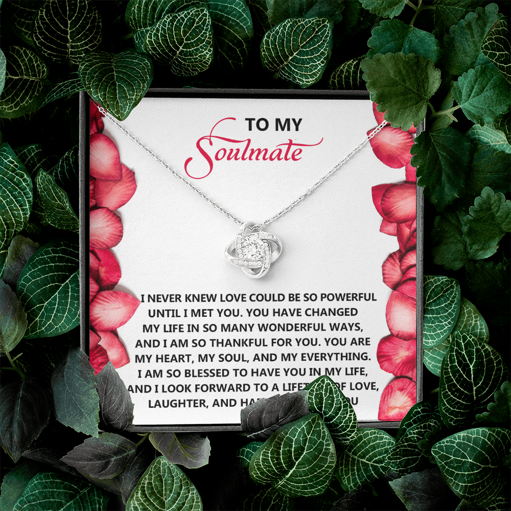 To My Soulmate Necklace, Necklace For Valentine's Day, Valentine Gifts For Her, Valentine's Gifts For Women, Valentine Gifts For Wife