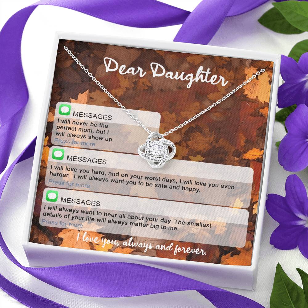 To My Daughter Necklace, Necklaces For Daughter From Dad, To My Daughter From Mom