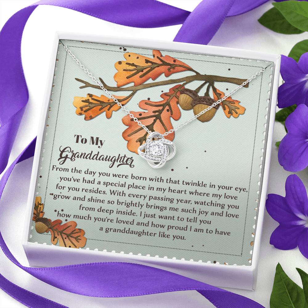 To My Granddaughter Necklace, Gifts For Granddaughter From Grandma, Valentines Card For Granddaughter, Necklace For Granddaughter From Grandpa