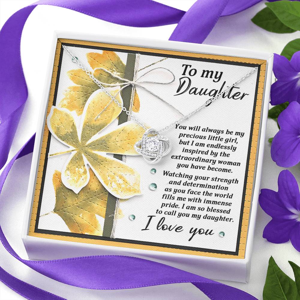 To My Daughter Necklace From Dad, Gifts For Daughter, Daughter Jewelry From Mom