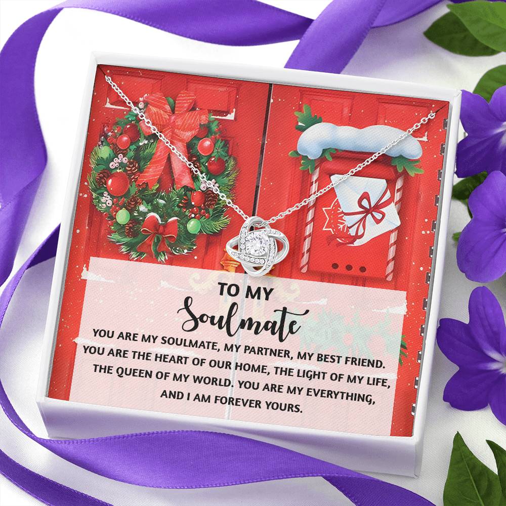 To My Soulmate Necklace, Christmas Gifts For My Wife, Funny Christmas Gift For Wife, Soulmate Gifts For Her, Christmas For Wife