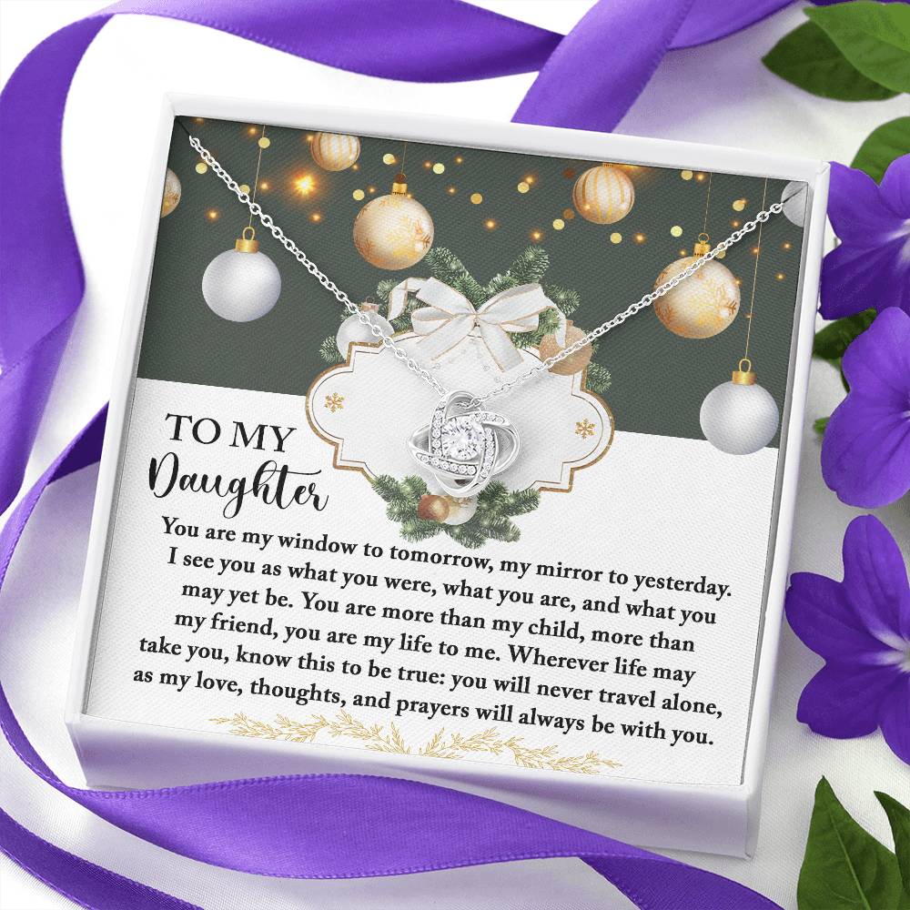Christmas Gift For Daughter Adult, Christmas Gift From Daughter To Dad, Daughter Necklaces From Mom, To My Lovely Daughter Necklace