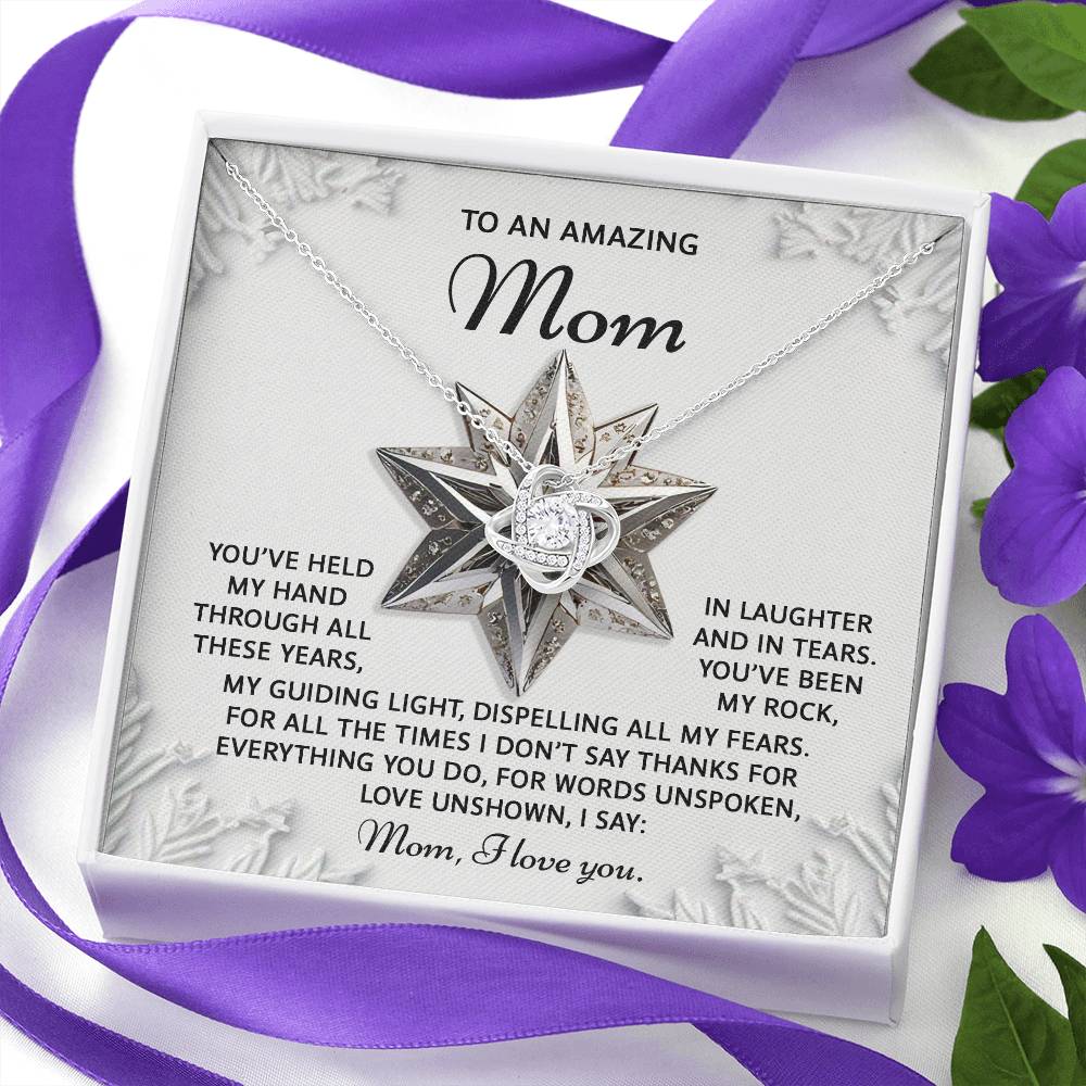To My Amazing Mom Necklace, Christmas For Mom From Son, Christmas Gift For My Mom, Mom Christmas Gifts From Son