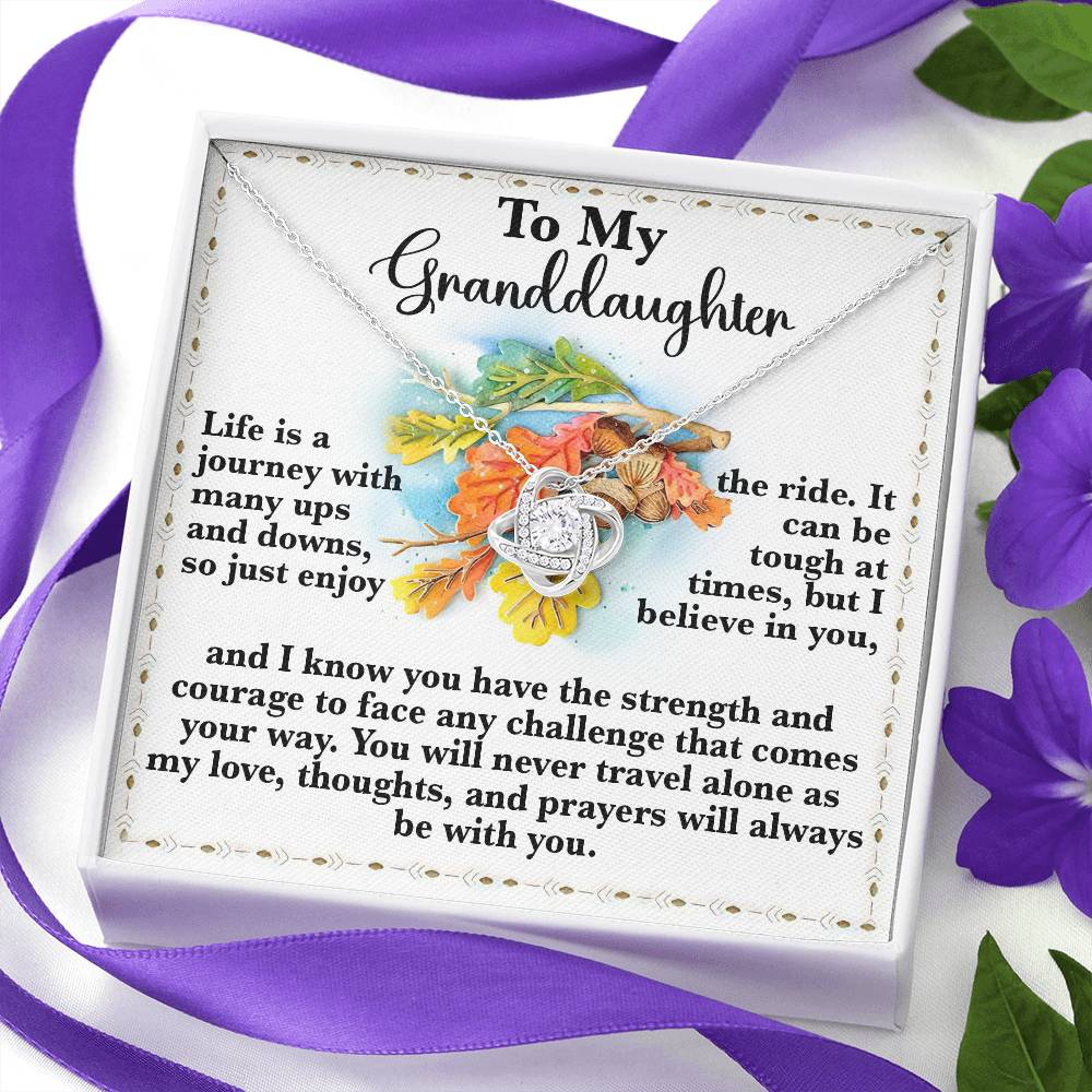To My Granddaughter Necklace, Gifts For Granddaughter From Grandparents, Granddaughter Necklace From Nana, Valentines Gifts For Granddaughter