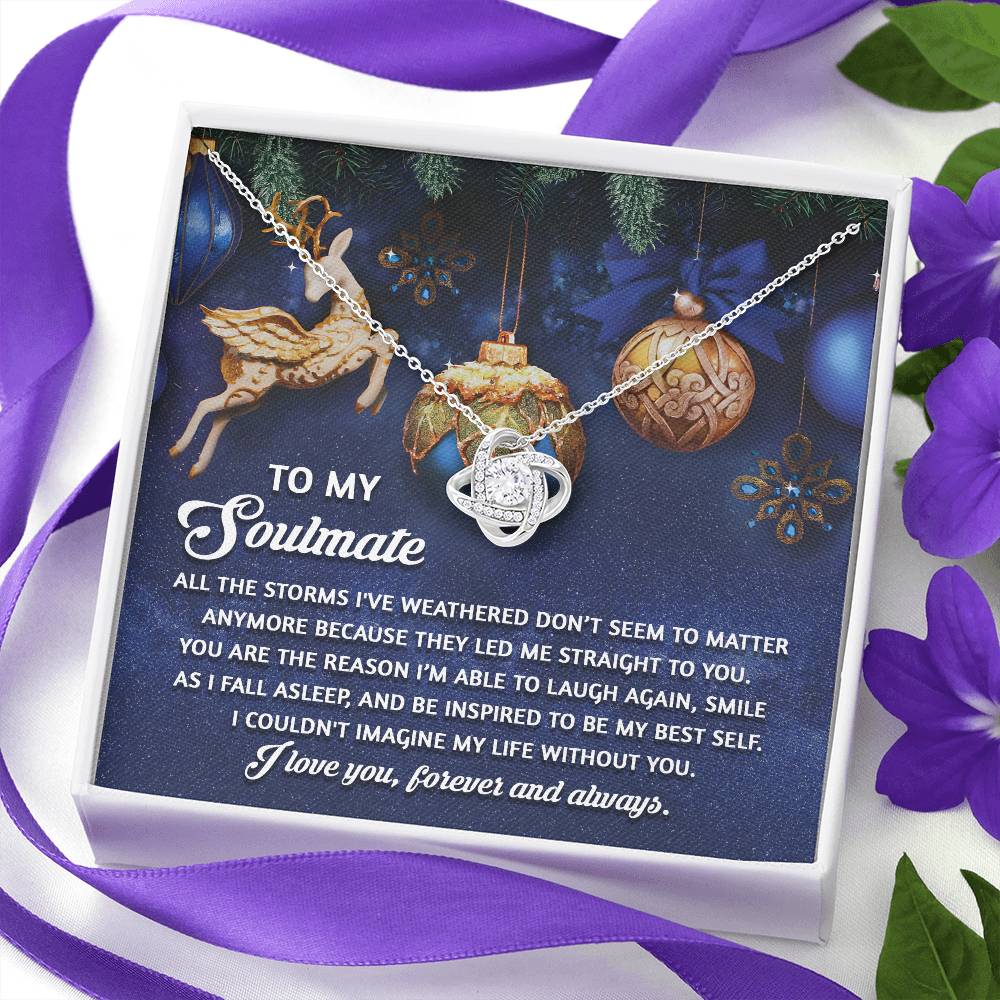 To My Soulmate Necklace, Christmas Gifts For Wife, Gifts For Husband From Wife Unique Christmas, Wife Christmas Gift, Christmas For Wife
