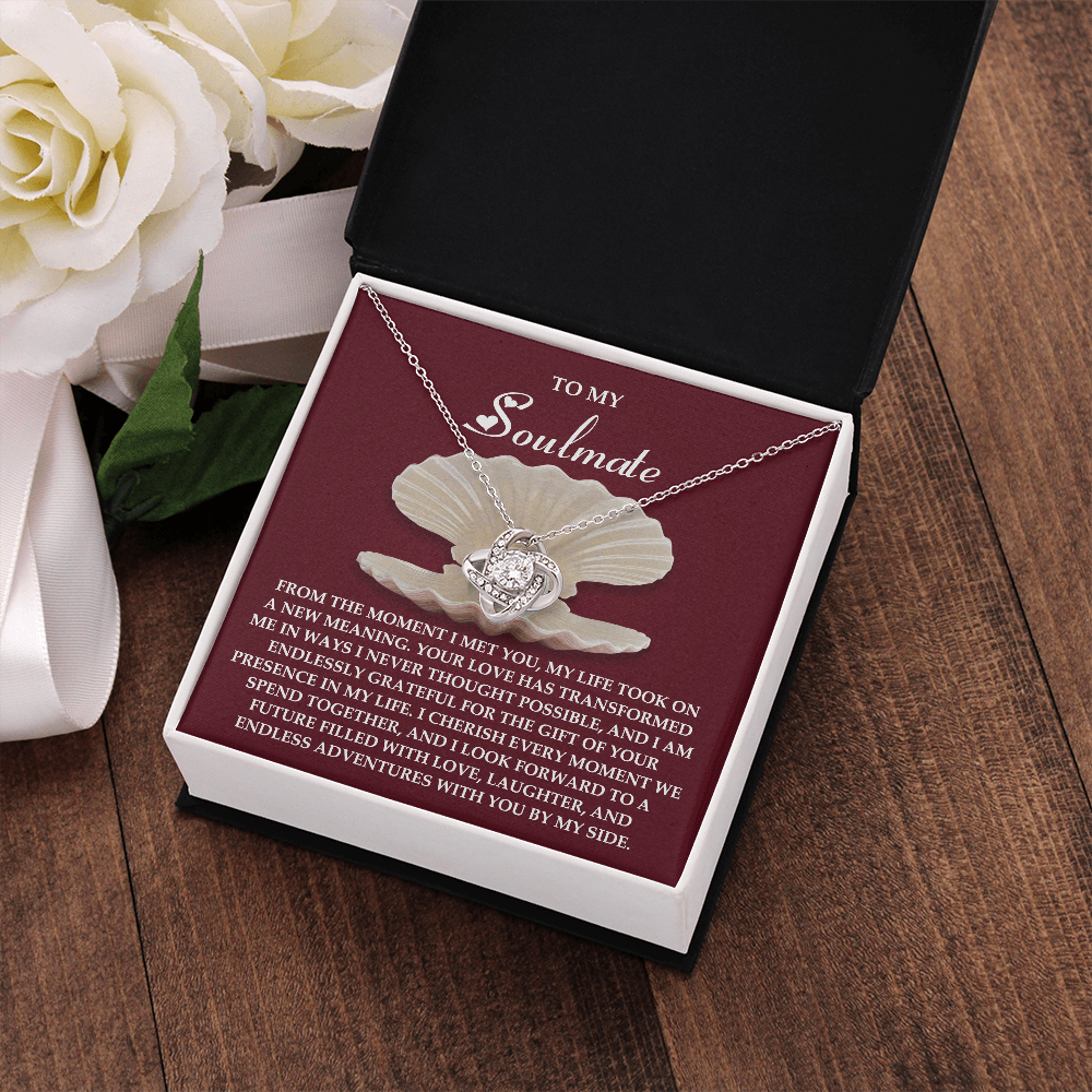 To My Soulmate Necklace, Necklace For Valentine's Day, Valentine Gifts For My Wife, Women's Valentine's Day Gifts, Valentine Gifts For Her