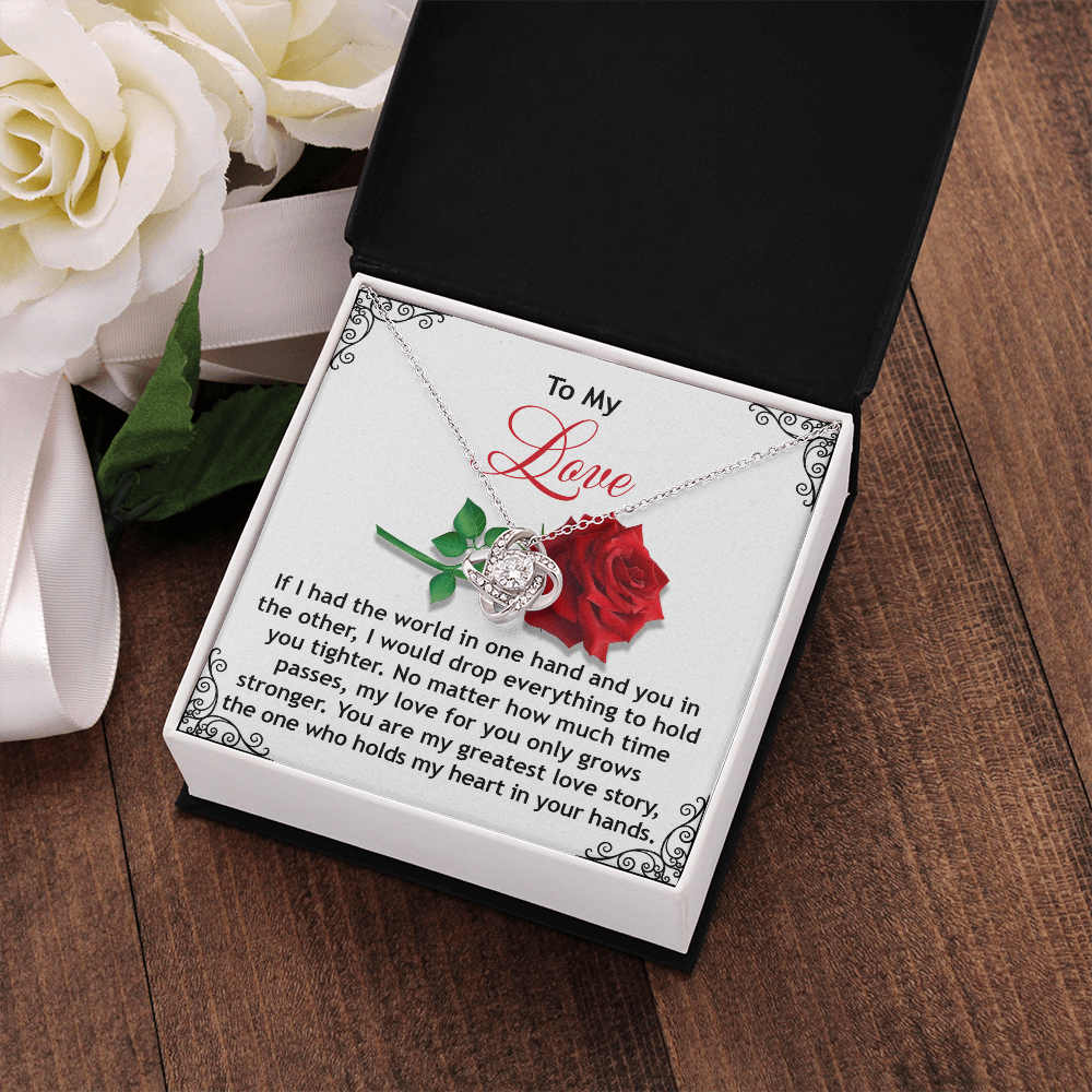 To My Love Necklace, Valentine Gift For Wife, Valentine's Necklace For Her, Valentine Gift For Wife From Husband, Necklace For My Girlfriend