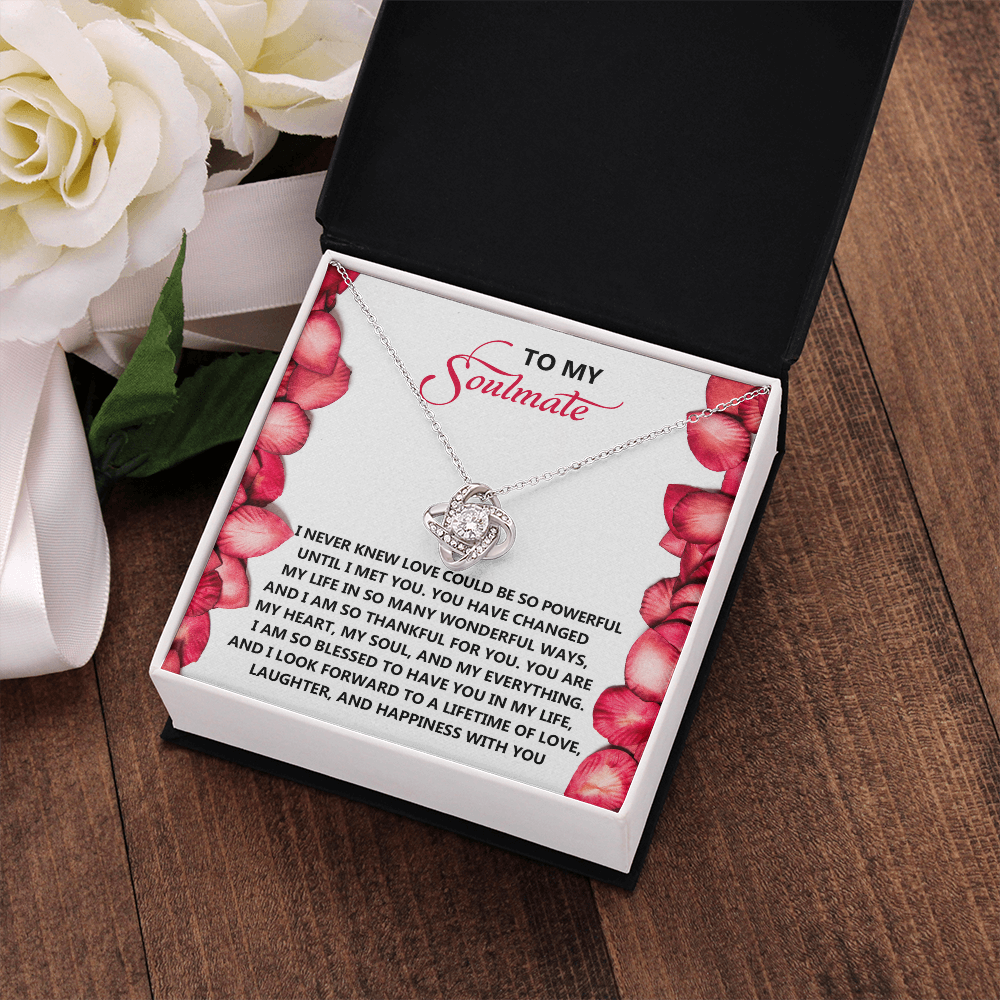 To My Soulmate Necklace, Necklace For Valentine's Day, Valentine Gifts For Her, Valentine's Gifts For Women, Valentine Gifts For Wife