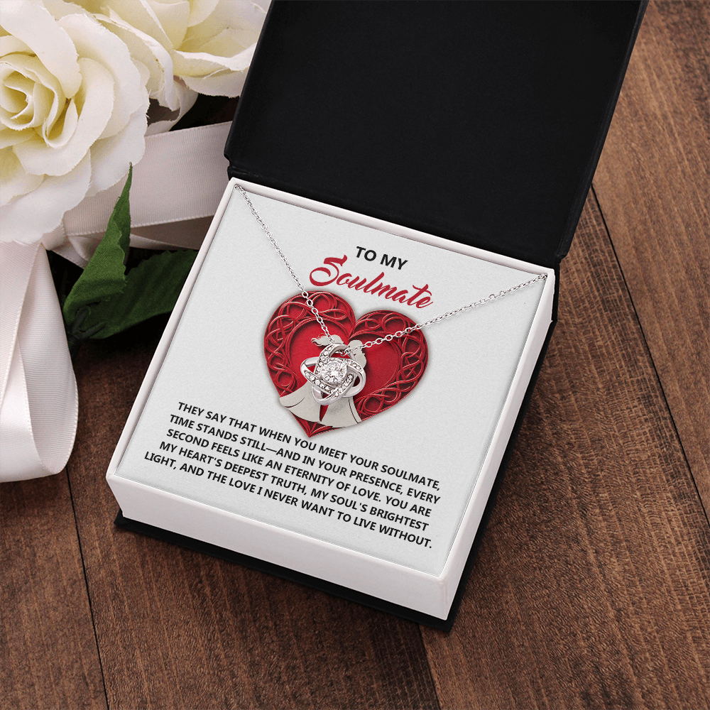 To My Soulmate Necklace, Gifts For Girlfriend Unique, Best Valentine Gift For Wife, Love Necklace For Girlfriend, Valentines Necklace For Girlfriend
