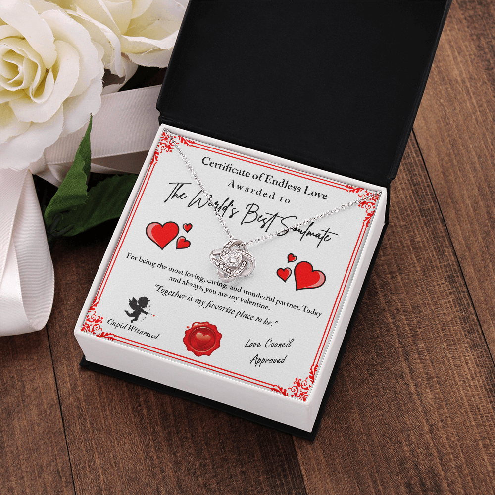 The World's Best Soulmate Necklace, Soulmate Necklace For Women, Valentine Gifts For My Wife, Valentine Gifts For Wife, Valentine Gifts For Her