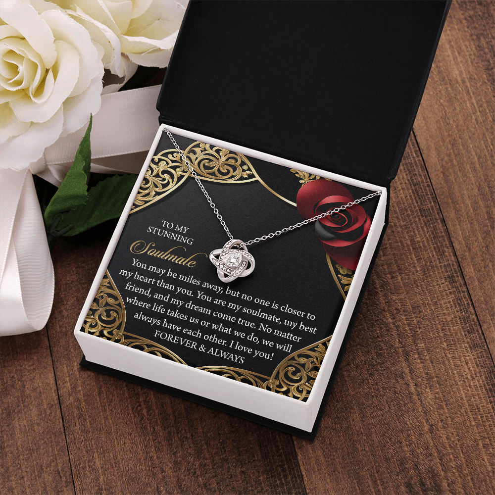 To My Stunning Soulmate Necklace, Valentine Gift For My Wife, Valentine's Gifts For Wife, Valentine Gifts For Her Romantic, Valentine's Day Gifts