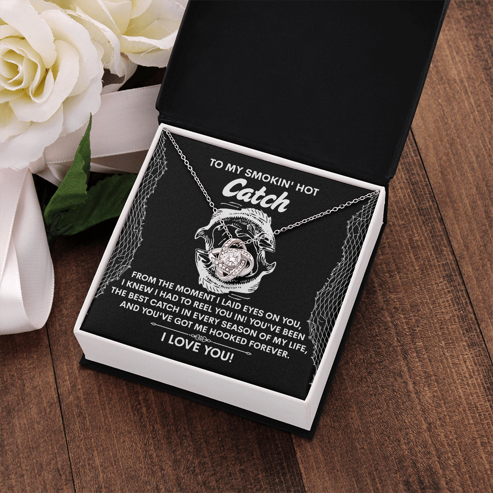 To My Smokin's Hot Catch Necklace, Valentine Gifts For Wife, Gifts For Husband From Wife Unique Christmas, Unique Valentine Gifts For Her