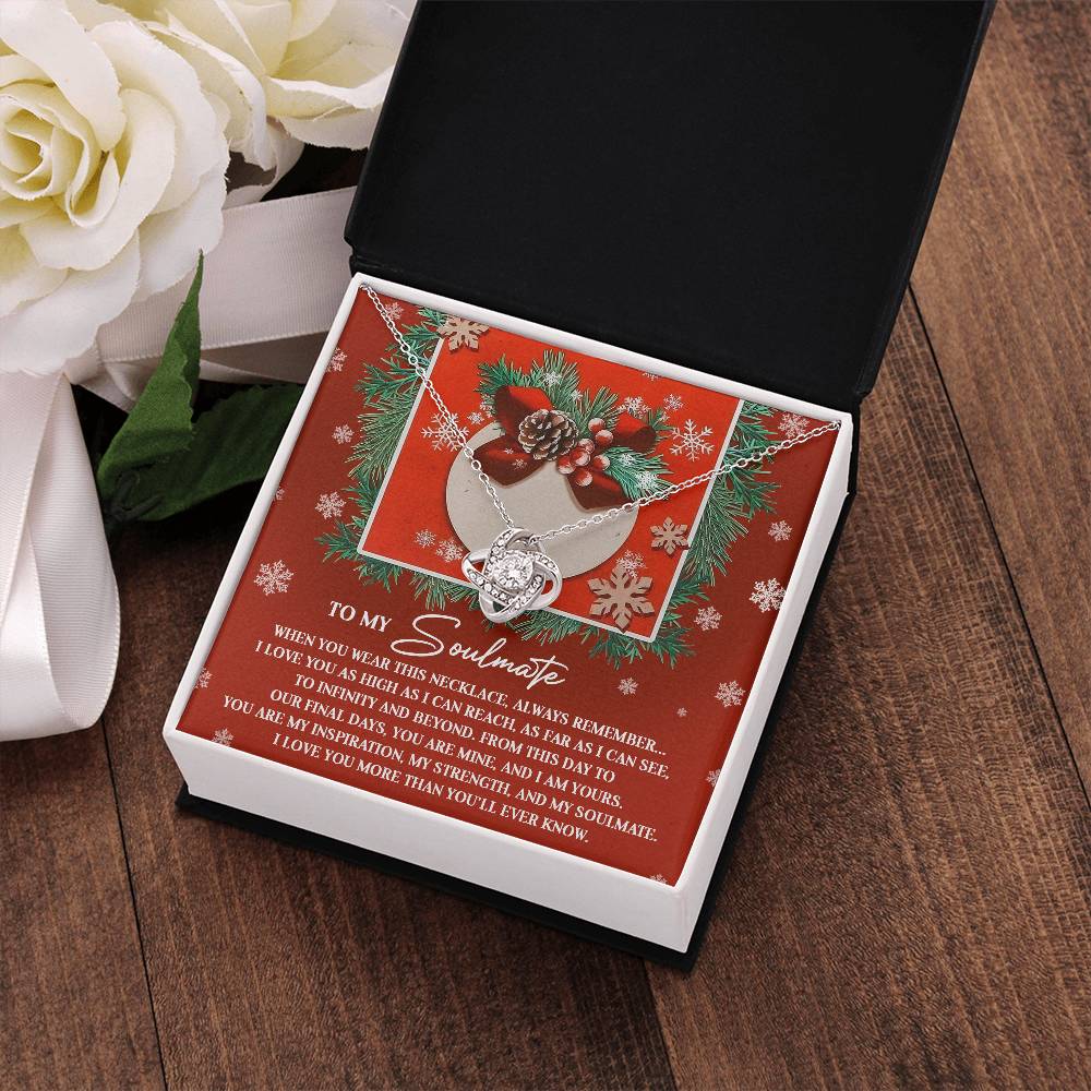 To My Soulmate Necklace, Christmas Gifts For Your Wife, Gifts For My Girlfriend For Christmas, Wife Christmas Gift Ideas
