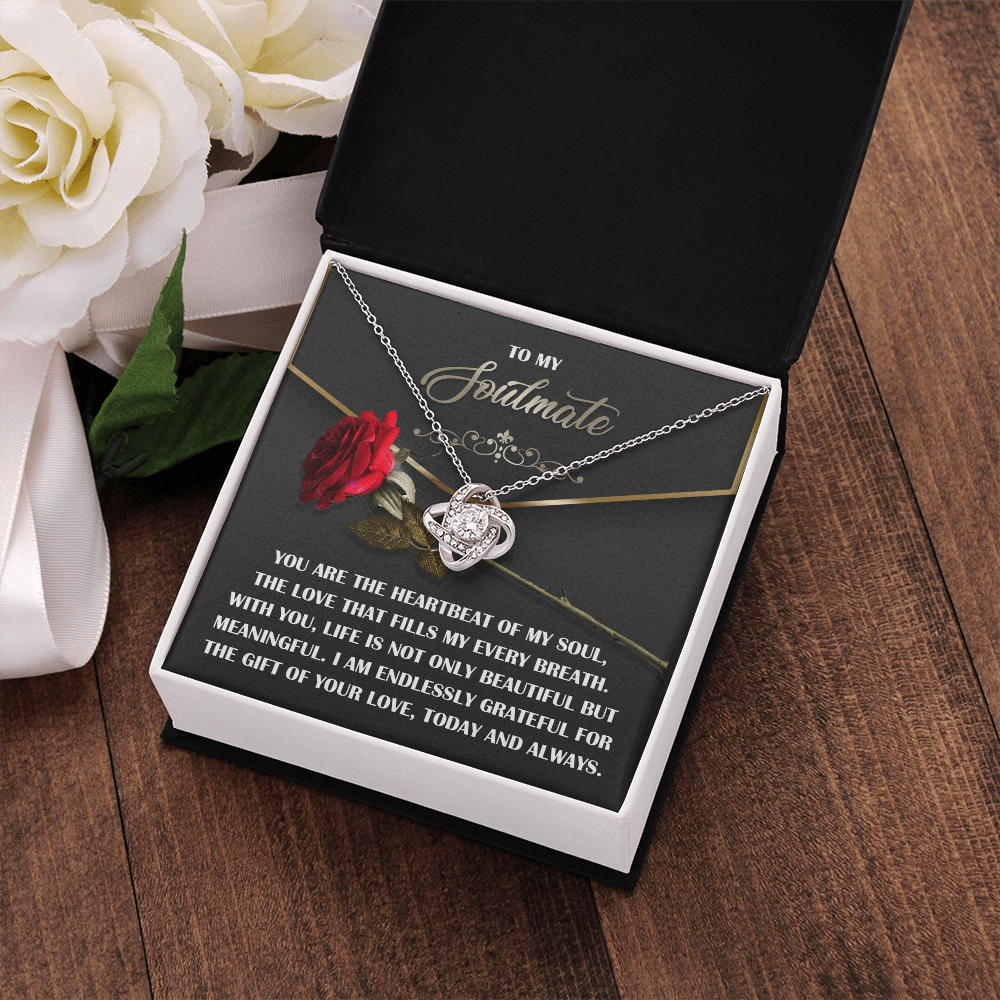 To My Soulmate Necklace, Valentine Gift For Wife, Great Valentine Gifts For Her, Valentine's Gift For Wife, Best Valentine Gift For Wife