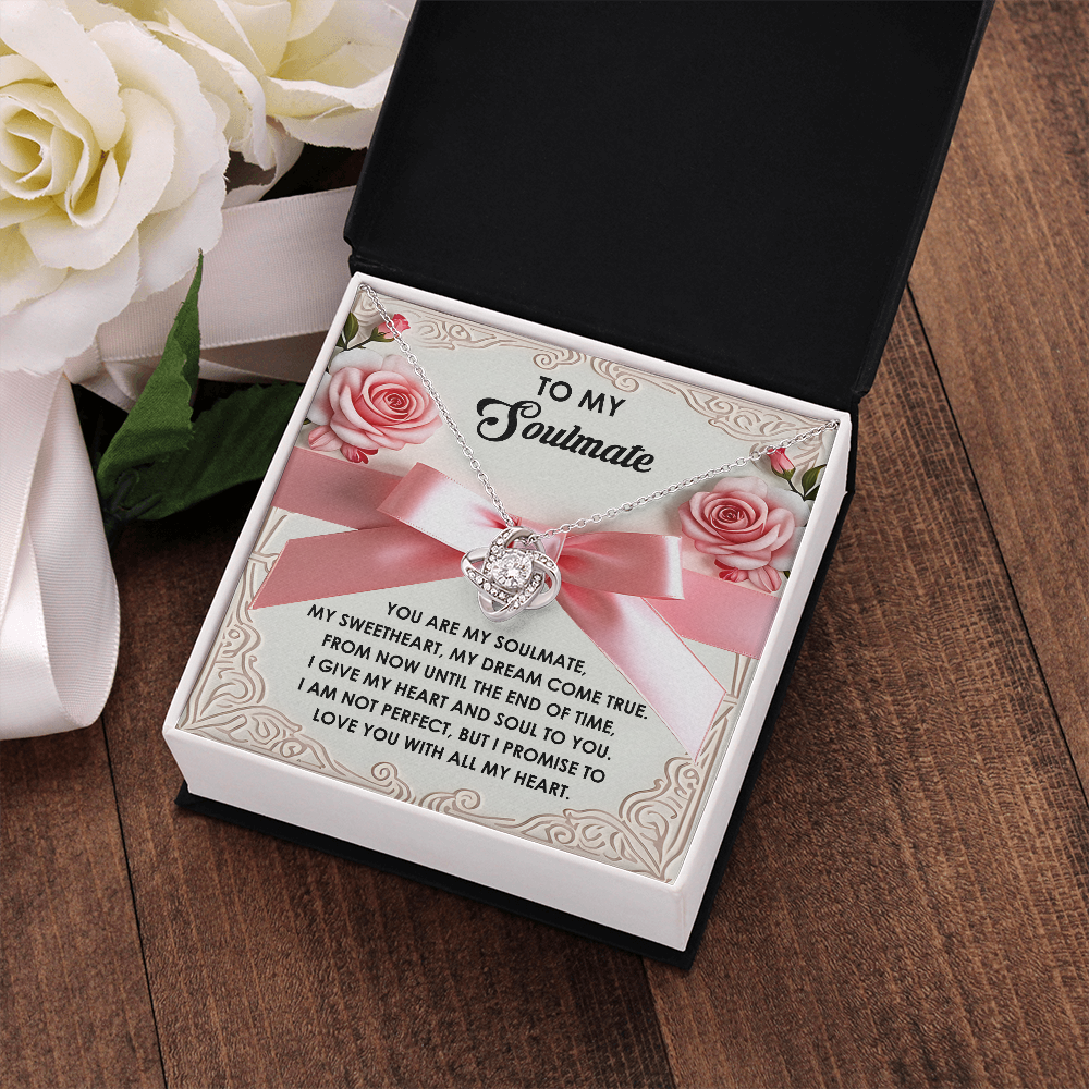 To My Soulmate Necklace, Valentine's For Her, Valentine Necklaces For Women, Valentine Day For Wife, Unique Valentine Gifts For Her