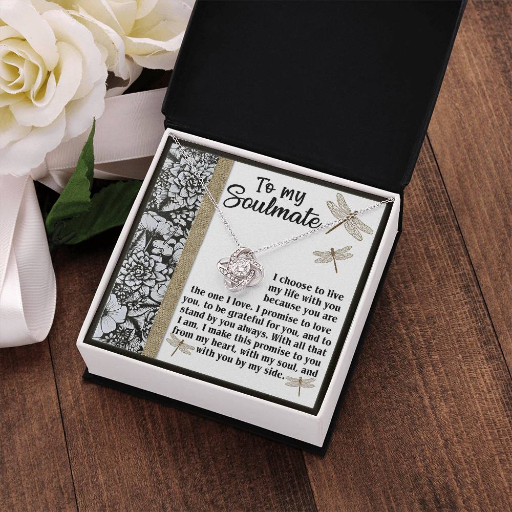 To My Soulmate Necklace For Women, Funny Gifts For Girlfriend, Soulmate Necklace For Her