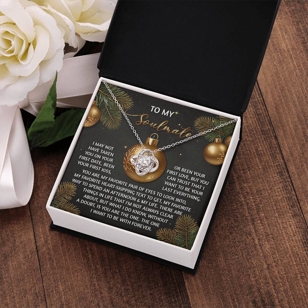 To My Soulmate Necklace, Wife Christmas Gift, Best Christmas Gifts For My Wife, Funny Christmas Gift For Wife