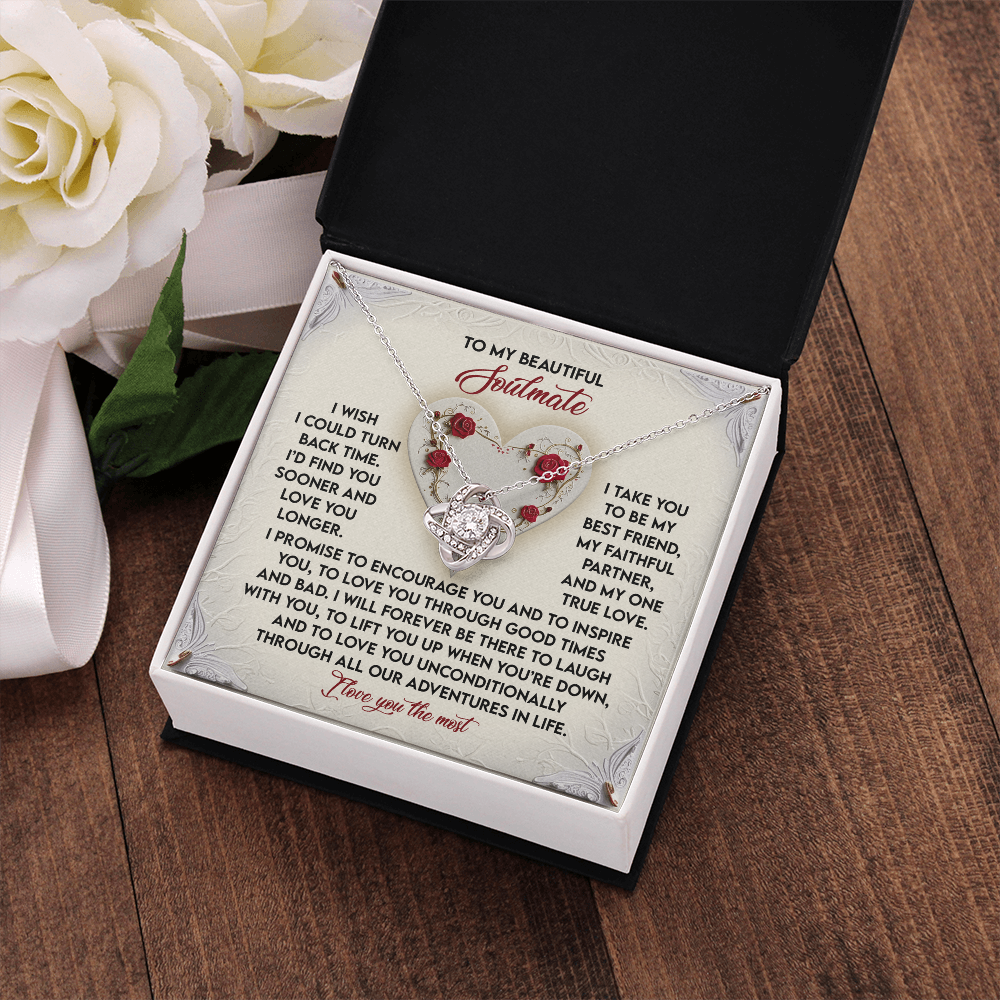 To My Beautiful Soulmate Necklace, My Love Necklace For Girlfriend, Anniversary Present For Girlfriend, Presents For Your Girlfriend
