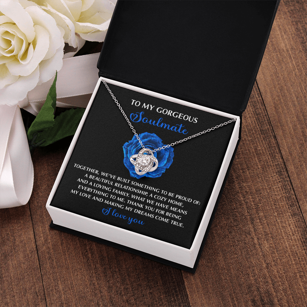 To My Gorgeous Soulmate Necklace, Necklaces For My Girlfriend, To My Soulmate Necklace, Valentine For Her Gift, Sentimental Gifts For Girlfriend