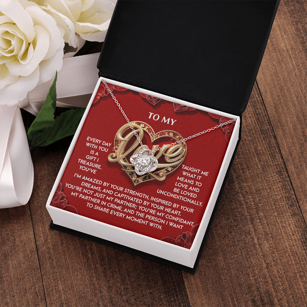 To My Love Necklace, Valentine Gift For My Wife, Unique Valentine Gifts For Her, Best Valentine Gifts For Wife, Promise Necklace For Girlfriend