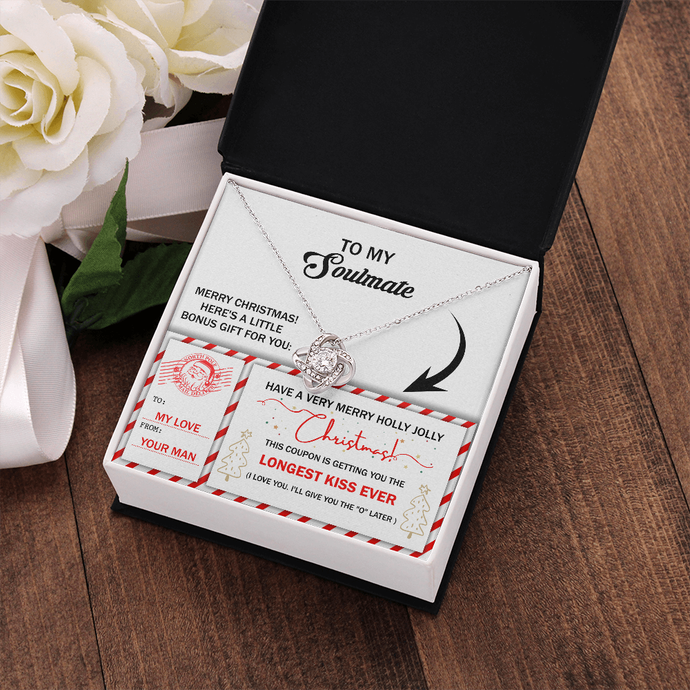 To My Soulmate Necklace For Women Funny, Christmas Gift For Girlfriend, Special Christmas Gift For My Wife, Christmas Presents For Gf