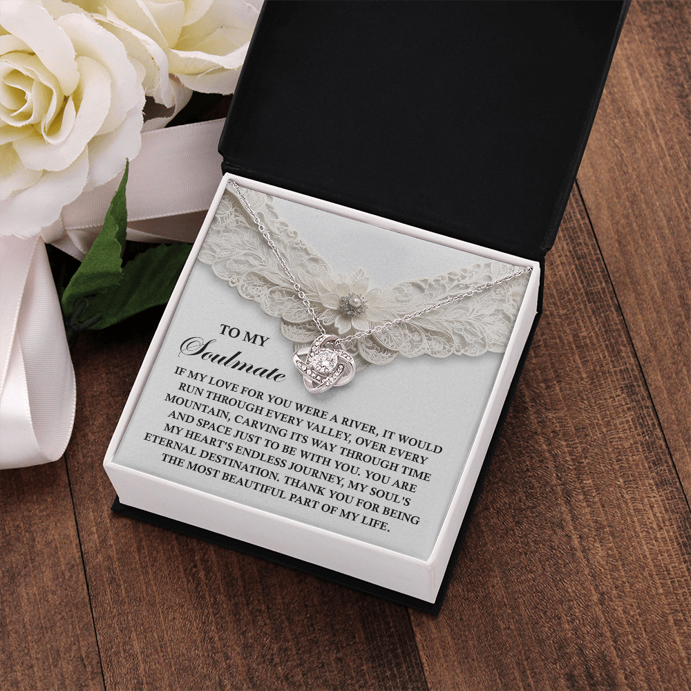 To My Soulmate Necklace, Valentine's Gift For Women, Valentine's Day Gifts, Romantic Valentine's Day Gift, Valentine's Gift For Women