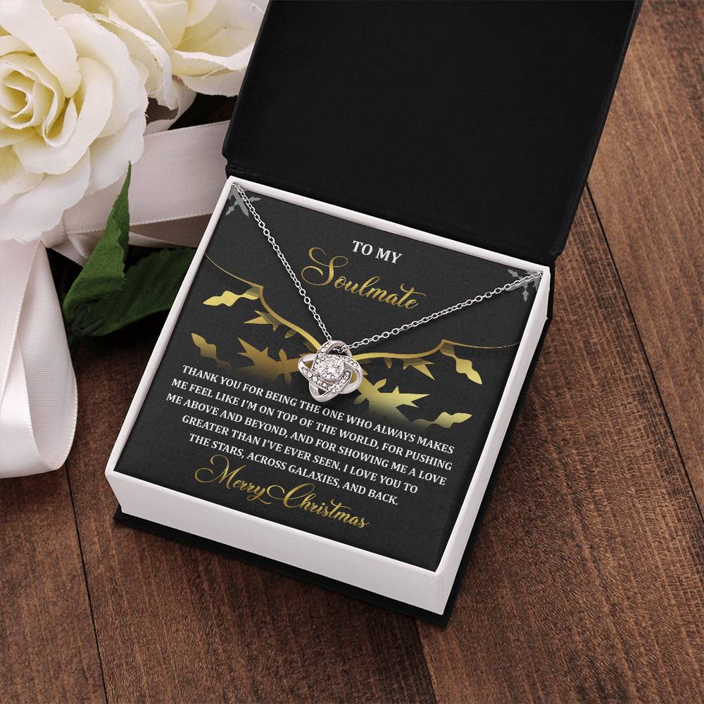 To My Soulmate Necklace, Christmas Gifts For Girlfriend, Christmas Presents For Wife, Soulmate Necklace For Women
