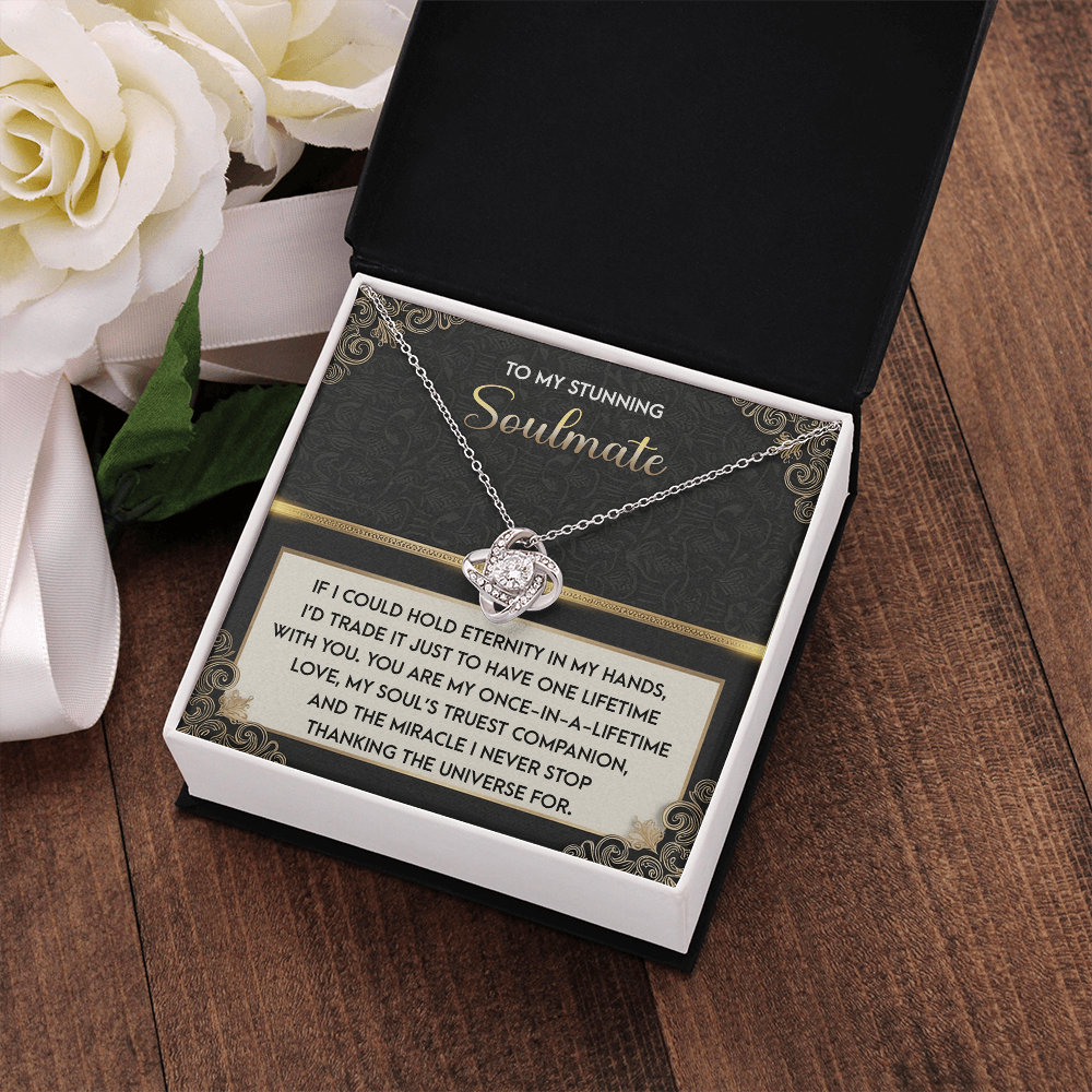 To My Stunning Soulmate Necklace, Best Valentine Gift For Wife, Valentine Gift Ideas For Her, Valentine Necklaces For Women, Wife Valentine Gift