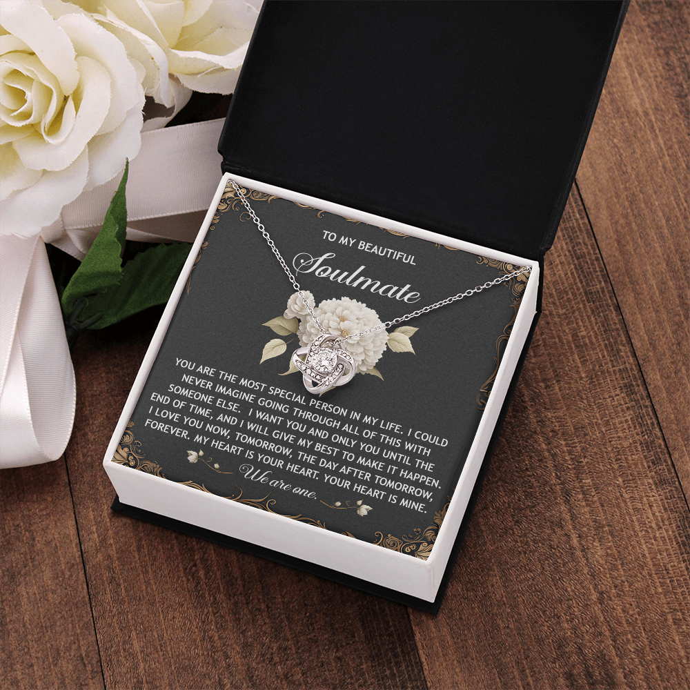 To My Beautiful Soulmate Necklace, San Valentine Gift For Her, Valentine Gifts For Women, Best Valentine Gifts For Her, Valentine's Day For Her