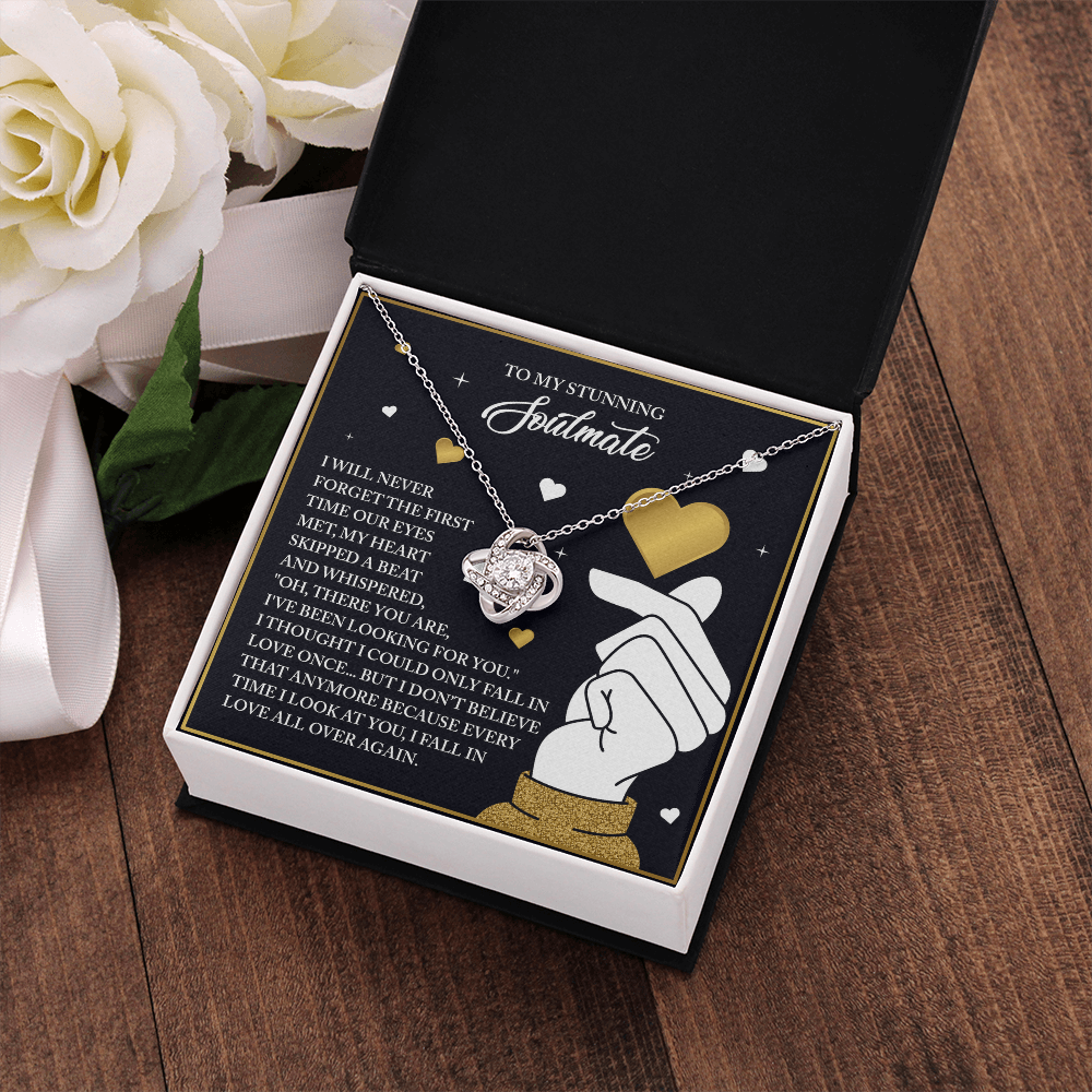 To My Stunning Soulmate Necklace, Valentine Gift For My Wife, Valentine's Gifts For Wife, Valentine Gifts For Her Romantic, Valentine's Day Gifts