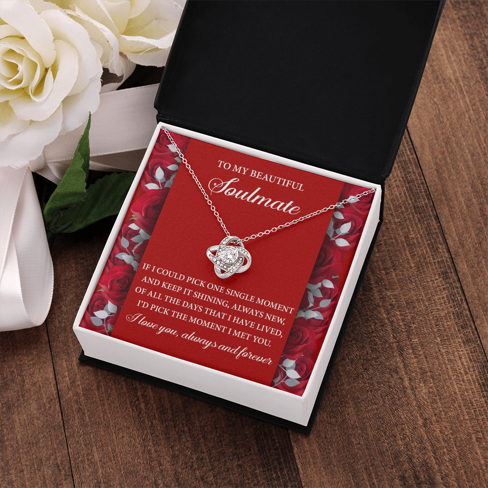 To My Beautiful Soulmate Necklace, Valentine Gifts For Girlfriend, To My Soulmate Necklace For Women, Valentine Necklaces For Women