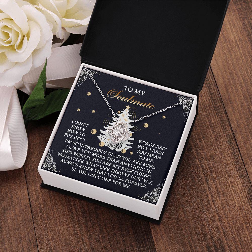 To My Soulmate Necklace For Women, Christmas Jewelry For Women, Soulmate Anniversary Jewelry, Christmas Presents For Your Girlfriend