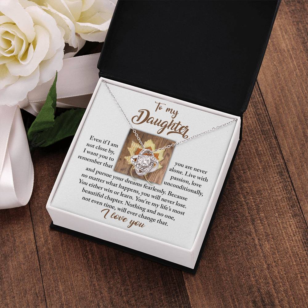 To My Daughter Necklace From Mom, Gifts For Daughter From Dad, To My Daughter Necklace Love Dad