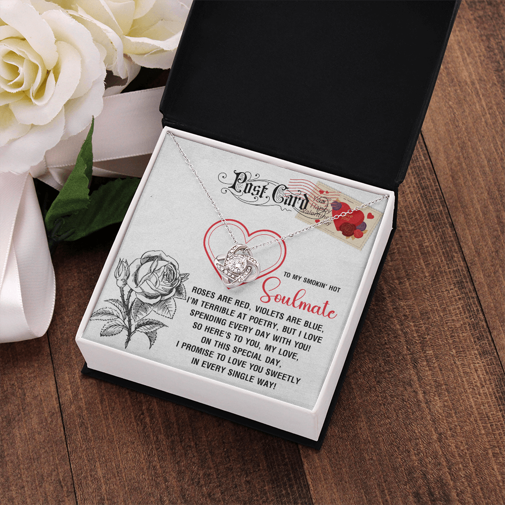 To My Smokin' Hot Soulmate Necklace, San Valentine Gift For Her, Valentine Presents For Women, Soulmate Gifts For Her, Valentine Gifts For Women